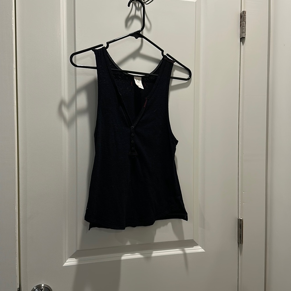 Free people black tank top never worn